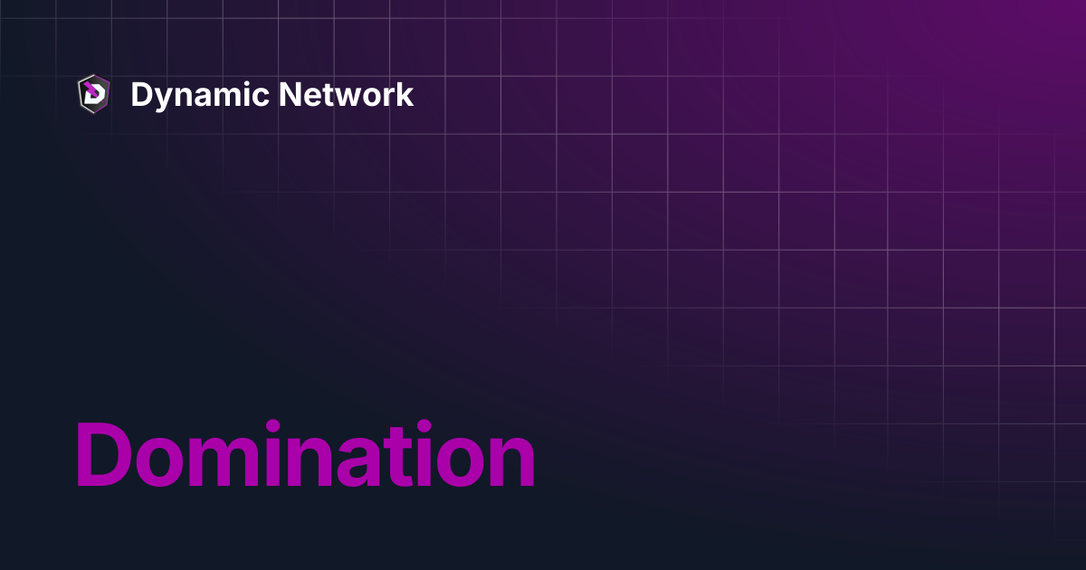 Domination | Dynamic Network